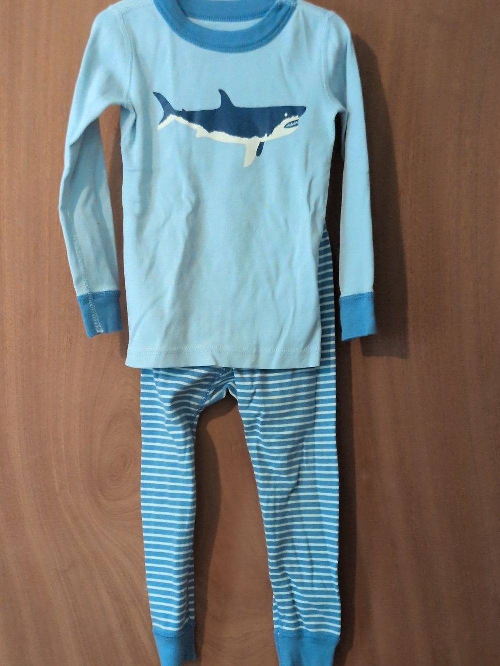 Hanna Andersson 4T Blue Shark Pajama Set